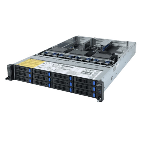 HD-R282-Z93 | AMD EPYC 7002 DP Server System - 2U 12-Bay GPU